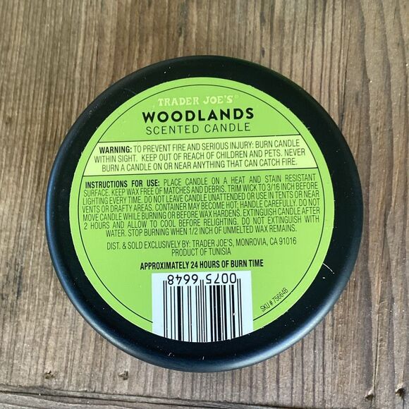 New Set of 3 Trader Joe’s Woodlands Scented Soy Candle 5.7 oz HTF Sold Out - Picture 5 of 5